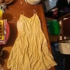 White and yellow dress